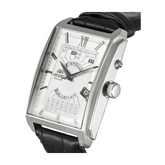 Orient Automatic White Dial Leather Band Watch for Men - FEUAG005